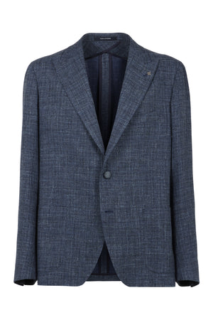 Wool blend blazer-0